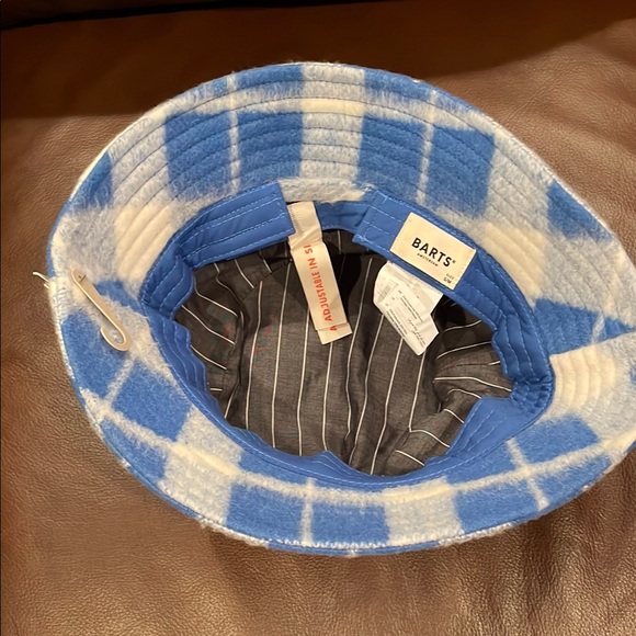 Barts Blue and White Bucket Hat - Picture 4 of 8
